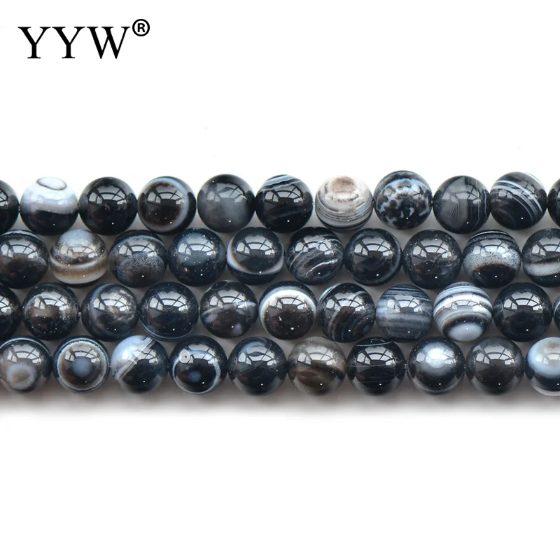 

Round Charms Beads Polished Smooth Natural Stone Bracelet Necklace Jewelry Making DIY Unisex High Grade Jewelry Accessories