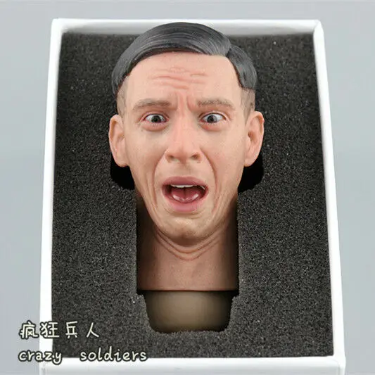 

1/6th Scale Surprised expression male Head Sculpt B For 12" Male Action