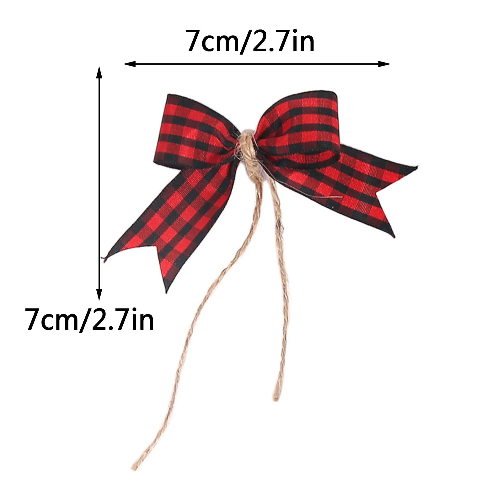 Рождественские елочные украшения рождественские с бантом 10 шт. домашний