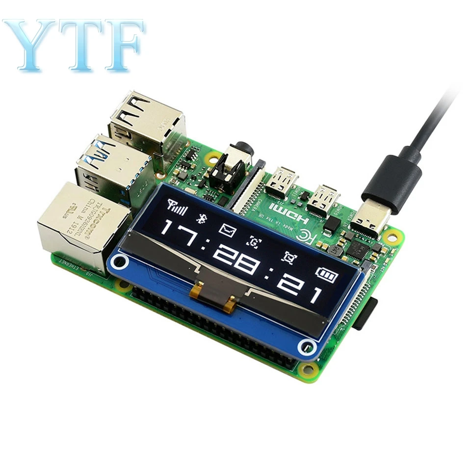 Raspberry Pi 4B 2 23 дюймов OLED дисплей Плата расширения Модуль поддержка SPI/I2C / Jetson