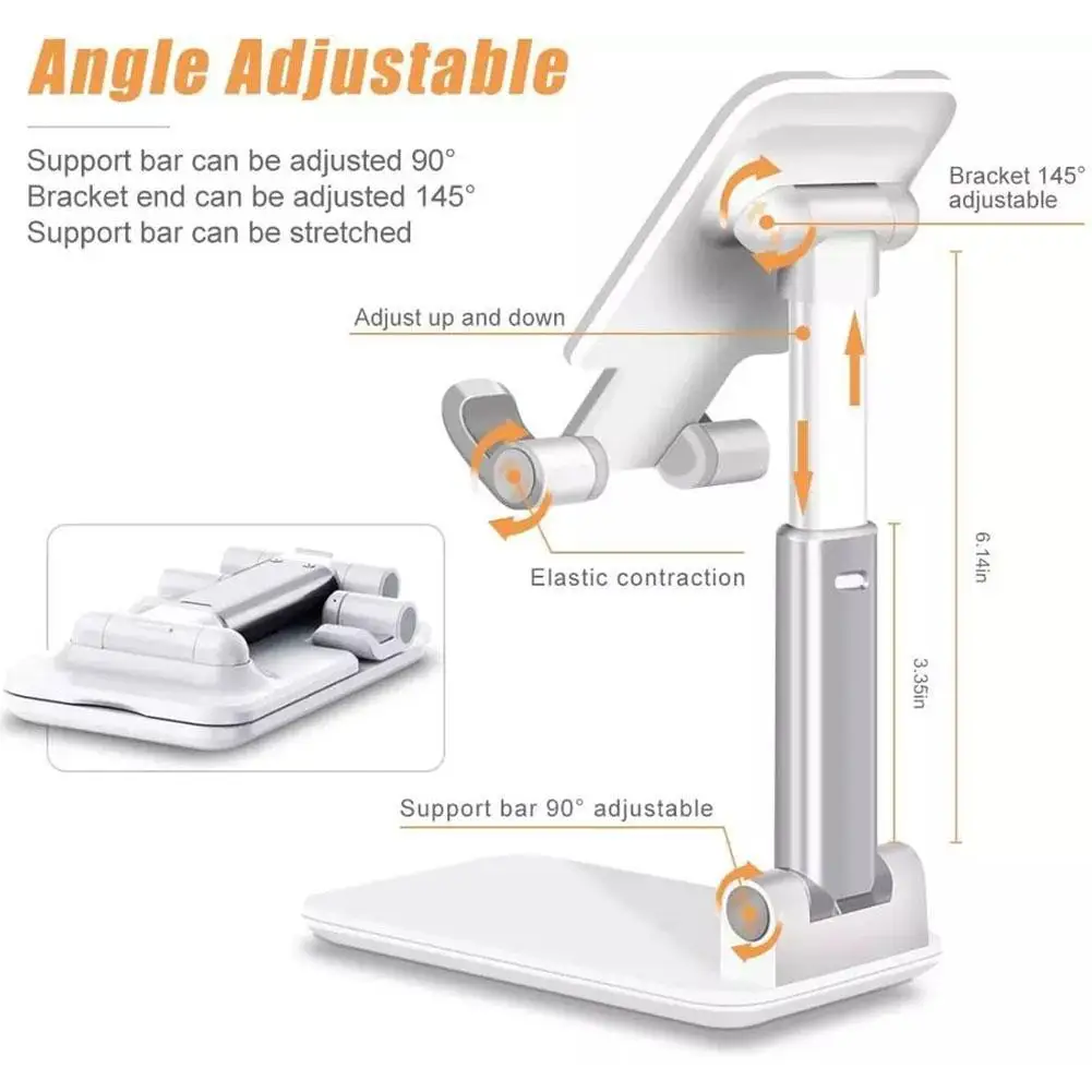 

Adjustable Tablet Phone Stand Foldable Desktop Stand Fixing Retractable Phone Mobile Phone Stand Stand Mobile Portable H0U1