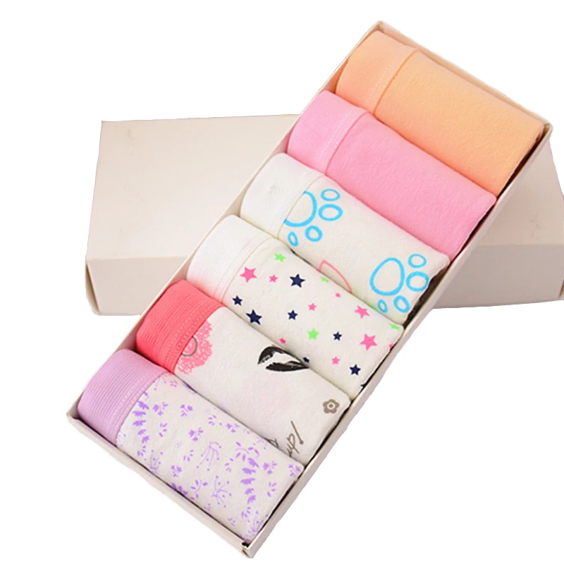 

Трусики женские хлопковые бесшовные, 6 шт./лот