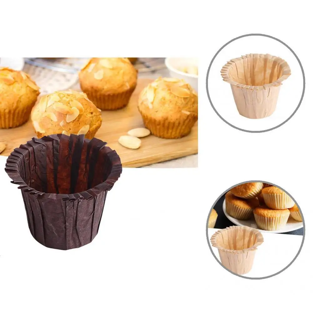 

Practical Baking Cup Tasteless Non-stick Smooth Surface Baking Cup Muffin Cup Muffin Baking Cup 30Pcs