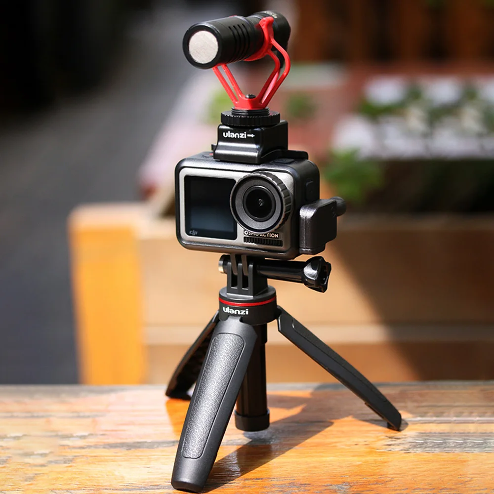 Ulanzi MT-09 Extend Tripod Mini Stand with extension pole Rod for Gopro Hero9 8 7 6 5 Black Session Osmo Action Camera | Электроника