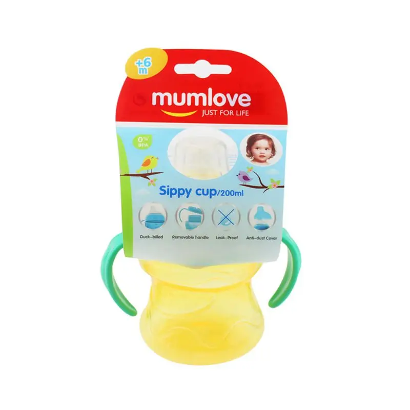 200ML Infant Feeding Bottle Leak Proof Toddler Weaning Drinking Cups Training with Handle | Мать и ребенок
