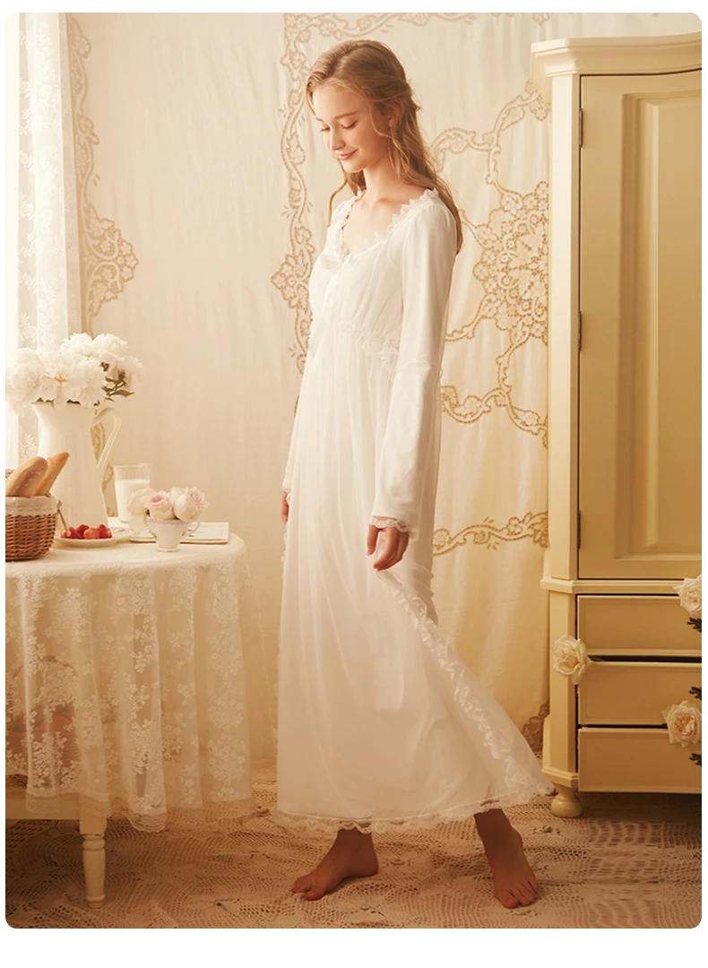 Бесплатная доставка Новинка осени 2021 ночная рубашка принцессы с изображением