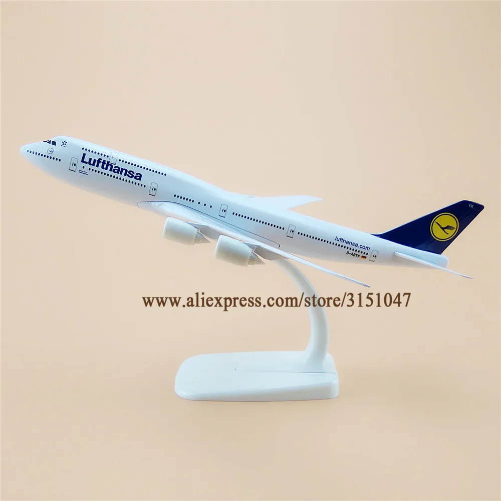 20 см модель самолета Air Lufthansa B747 Boeing 747 8 Airways Airlines металлический сплав литья под