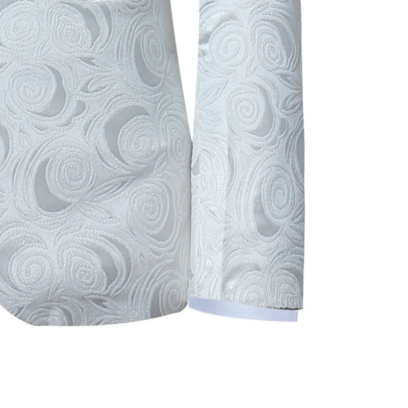 Мужской Жаккардовый пиджак с цветочным принтом на одной пуговице|Пиджаки| |