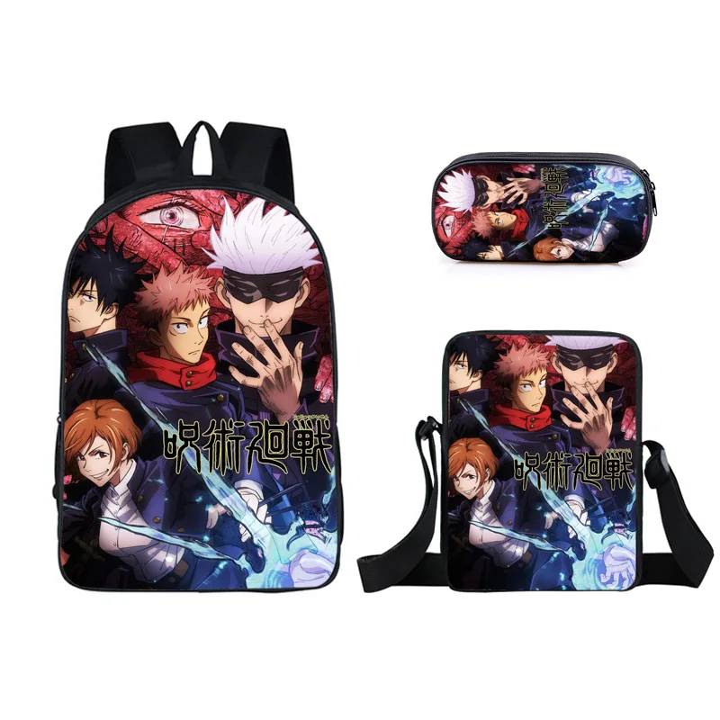 

New Anime Jujutsu Kaisen School Backpack Teenager Children Boys Bookbags Primary Students Shoulder Backpack Mochila Gift