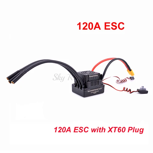 Only 120A ESC 3670 2150KV 2650KV бесщеточный мотор+ 120A S-120A ESC с 5,8 V+ 3A BEC+ Programe card Combo Набор для 1/8 1:8 RC модель автомобиля грузовика - Цвет: Only 120A ESC