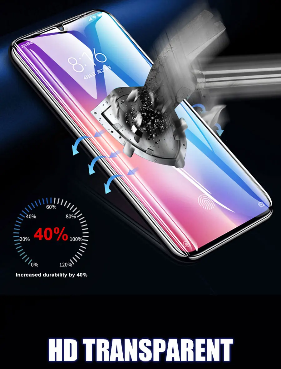 Защитное стекло 9H для экрана Xiaomi mi 9 SE CC9 CC9E A3 Lite для красного mi 7 Note 7 8 Pro с полным покрытием