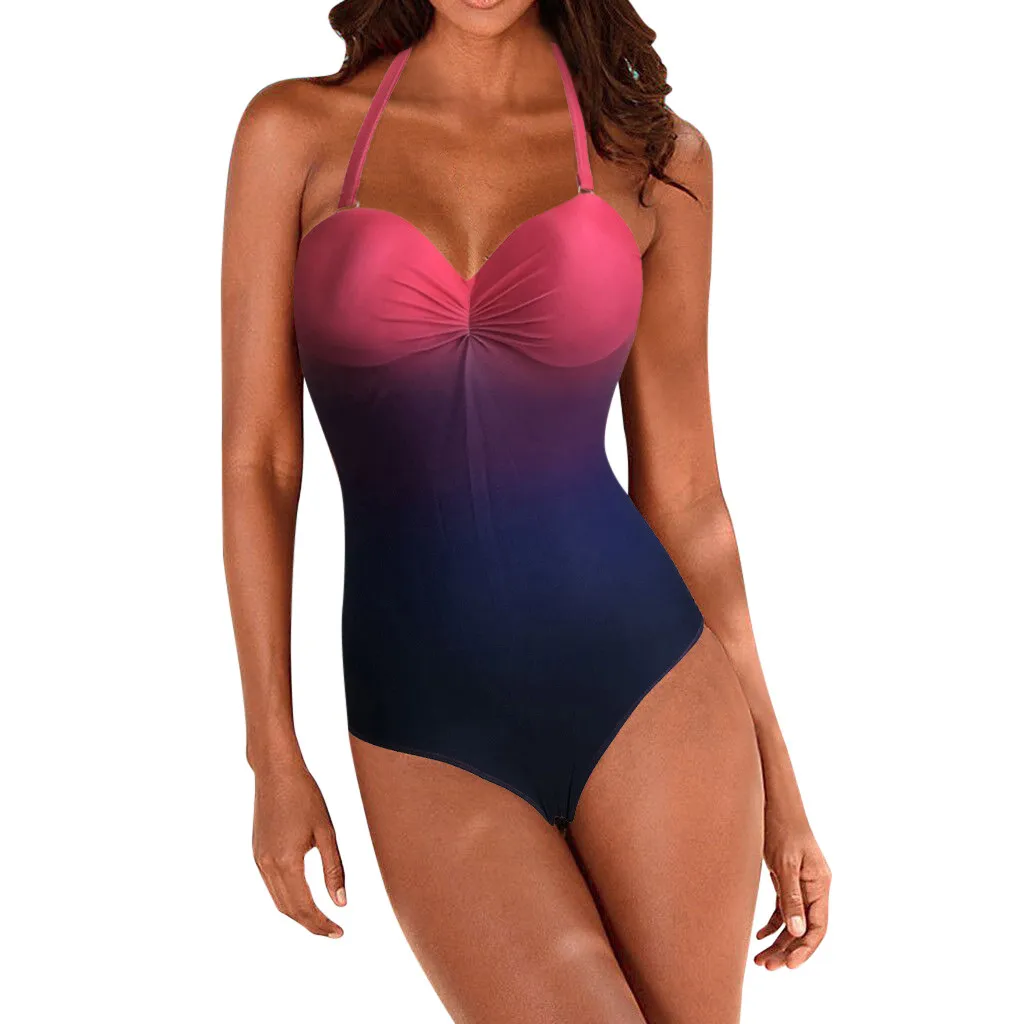 Женский купальник бандо сексуальный на бретельках пуш ап бикини купальный