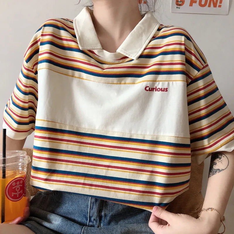 

Summer New Female School Girls New Japan Summer Tops Women Cute Women Lady Streetwear Kpop Tops Clothing