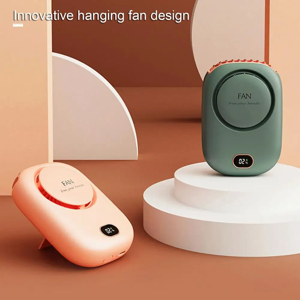 

Подвесной шейный вентилятор, портативный бесшумный мини-вентилятор с мощным ветром и USB-зарядкой, уличный студенческий ленивый Настольный ...