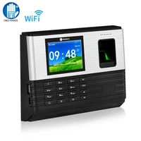 2 8 inch biometric fingerprint machine tcpip wifi employee time attendance system clock rfid card password check in recorder