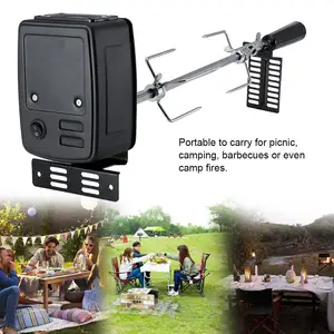 outdoor electric automatic rotisserie grill tools barbecue accessories for camping picnic free global shipping