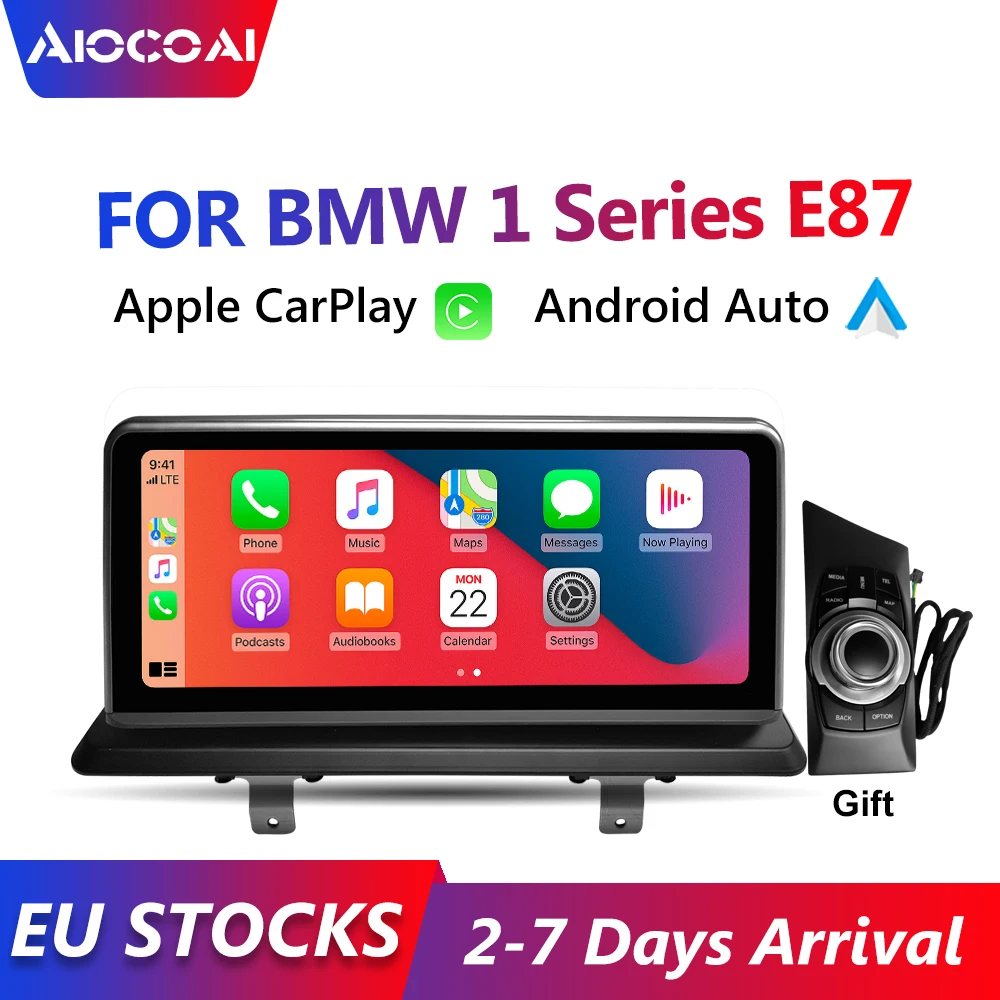 Автомобильный мультимедийный экран 10 25 дюйма Apple CarPlay Android для BMW 1 серии E81 E82 E87 E88 IPS