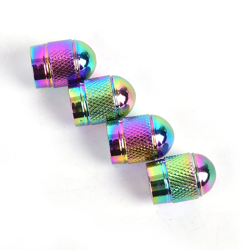 

4pcs Wheel Tyre Tire Valve Stem Air Dust Cover Screw Cap Car Truck Bike Neochrom Bolt-in Aluminum Theftproof Caps Tires