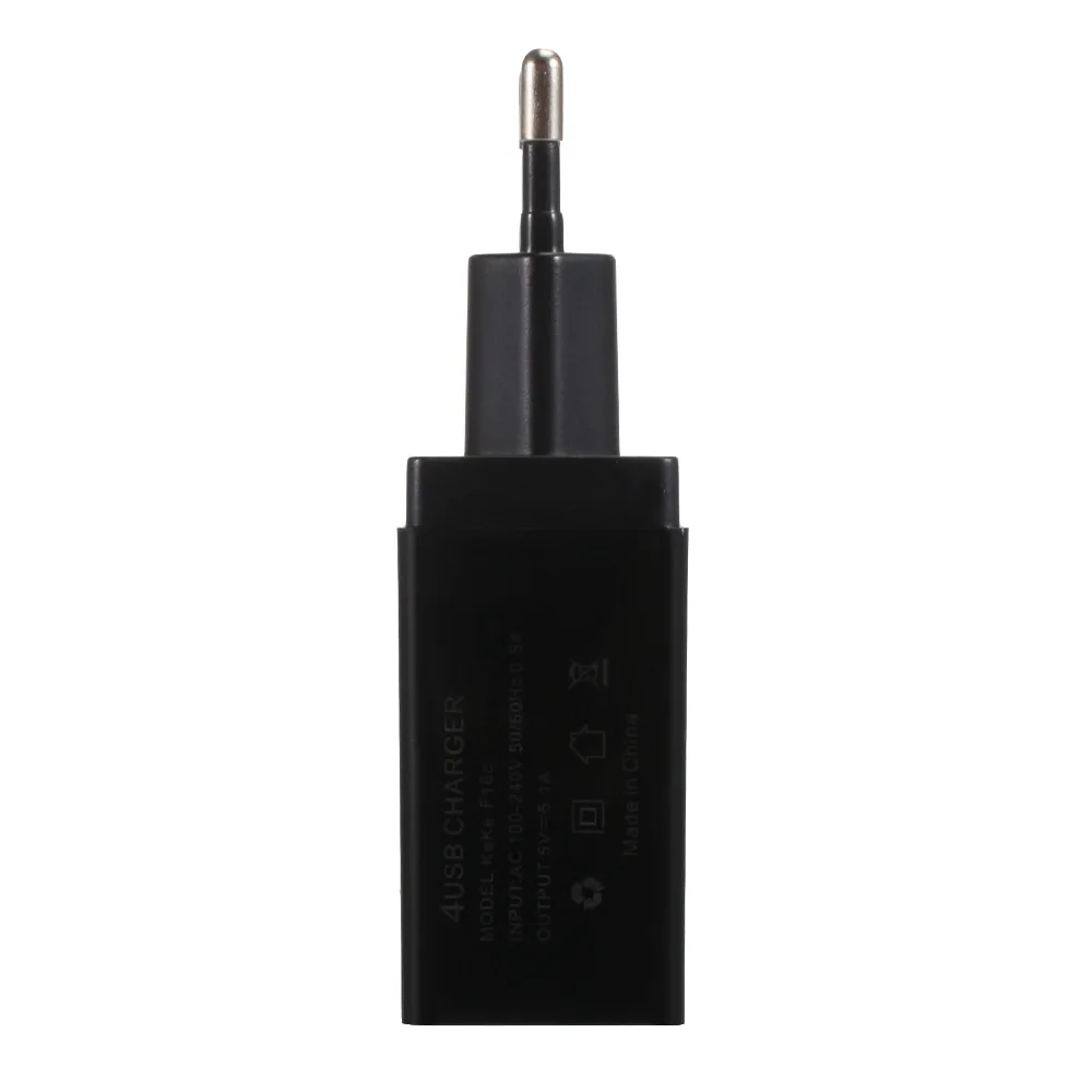 4USB зарядное устройство 5.1A мобильный телефон планшет путешествия Быстрая зарядка зарядная головка стандарты США европейские правила британское зарядное устройство