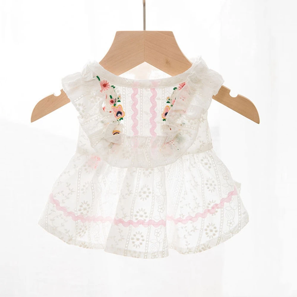 Платье принцессы с рисунком маленькой маргаритки одежда для собак пальто собаки