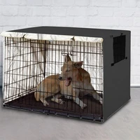 kennel house cover cat dog cage cover dust universal fit dog wire crate cover rainproof sun protection durable pet kennel case