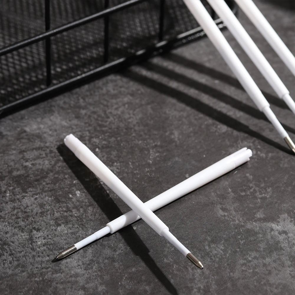 10 шт./лот шариковая ручка для заправки гладкая сменная подписи пластиковая