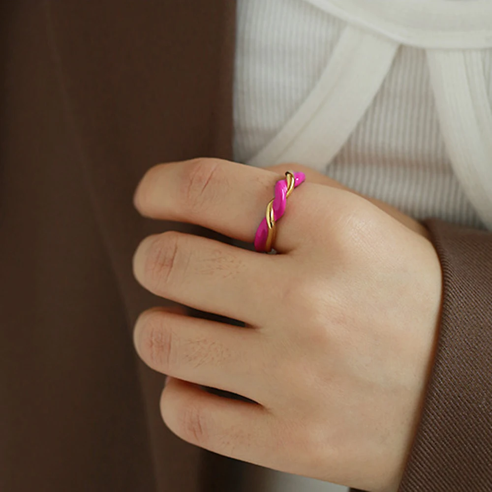

Han Edition Geometric Cross Ring Exaggerated Personality Multi-layer Ring Women Sweet Simple Finger Ring