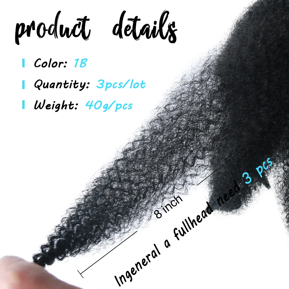 Short Soft Afro Kinky Curly Hair Short 8inch Marley Hair Braids Synthetic Colored Crochet Braiding Hair Extensions for Women images - 6