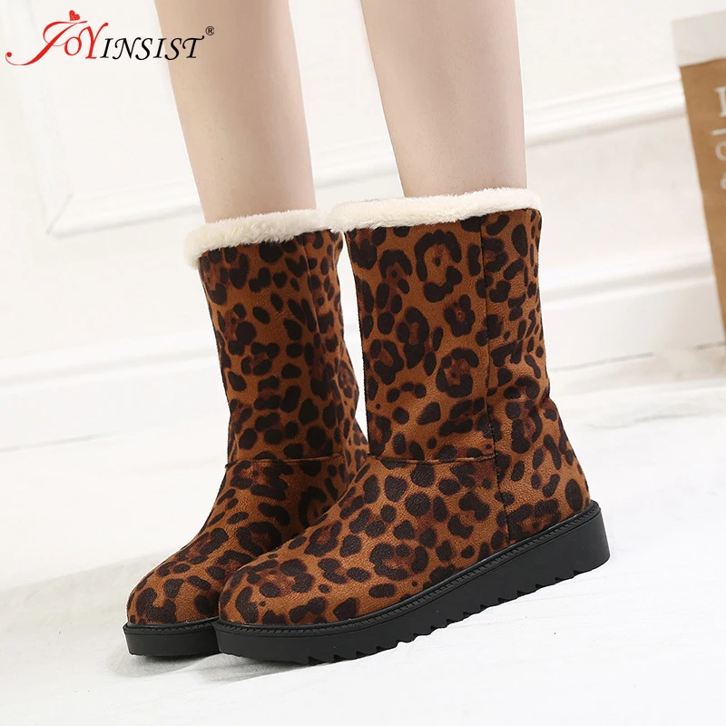 Размера плюс Большие размеры 35-40 Женские повседневные Зимние полусапожки на меху