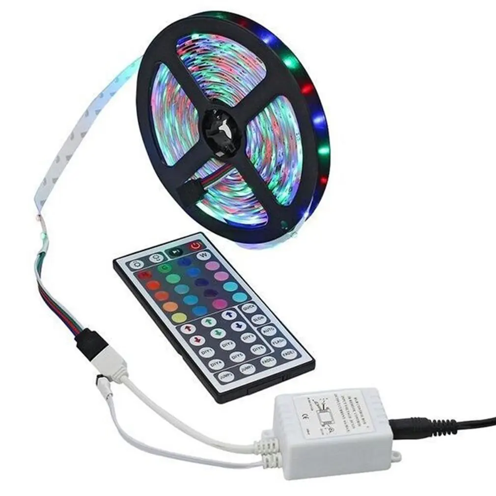 

Smd3528 600 Light Not Waterproof +44 Key Infrared Controller Rgb Symphony Color Changing Soft Led Strip