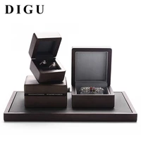 black walnut jewelry box ring necklace bracelet storage box wooden jewelry jewelry packaging box spot