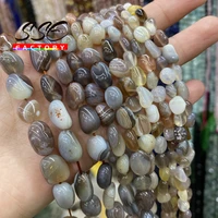 botswana natural irregular sardonyx loose spacer charm beads for jewelry making diy bracelets necklace accessories 6 8mm 8 10mm