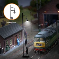 3pcs model railroad train signals block signal scale 11 5cm traffic light with ladder