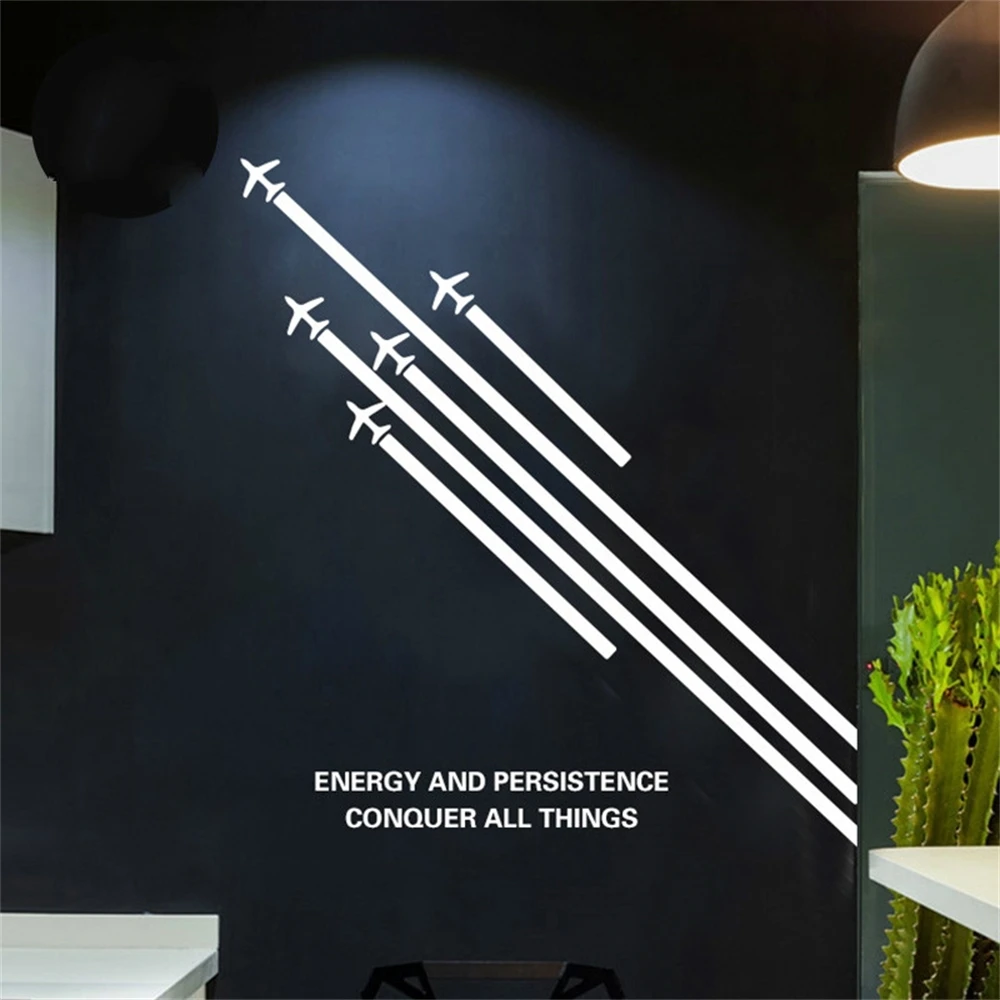 Настенный художественный плакат самолёт Геометрическая линия декоративная