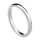 Титановое кольцо 2 мм, простой купол, полированное обручальное кольцо, удобное кольцо, винтажное роскошное кольцо для женщин, ювелирные изделия