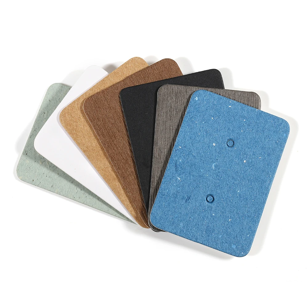 50-100pcs 2.5x3.5cm Ear Studs Card Earring Display Card Packaging Cardboard Blank Kraft Paper Price Tag for DIY Jewelry Gift