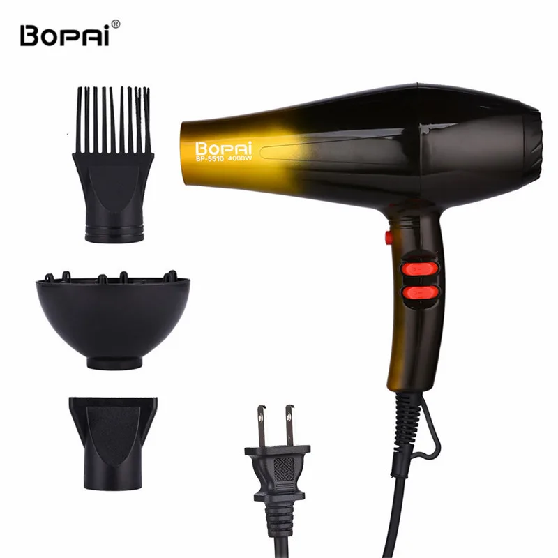 High Power 4000W Professional Hair Dryers For Hairdresser Barber Salon Negative Ion Ionic Blow Dryer Fast Styling Hair Blower