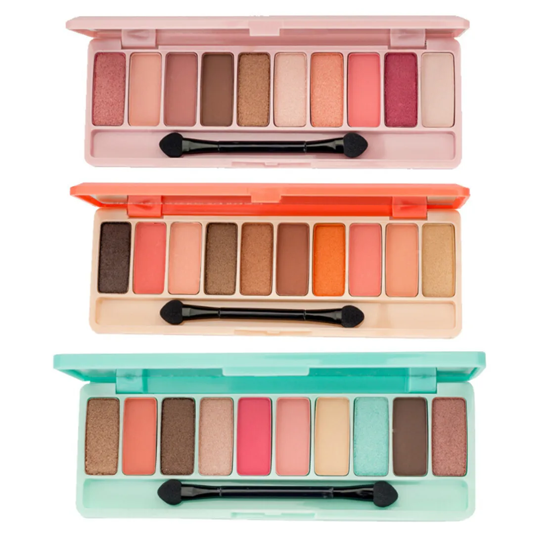 10 цветов Модная палитра теней для век матовая блестящие тени макияж набор