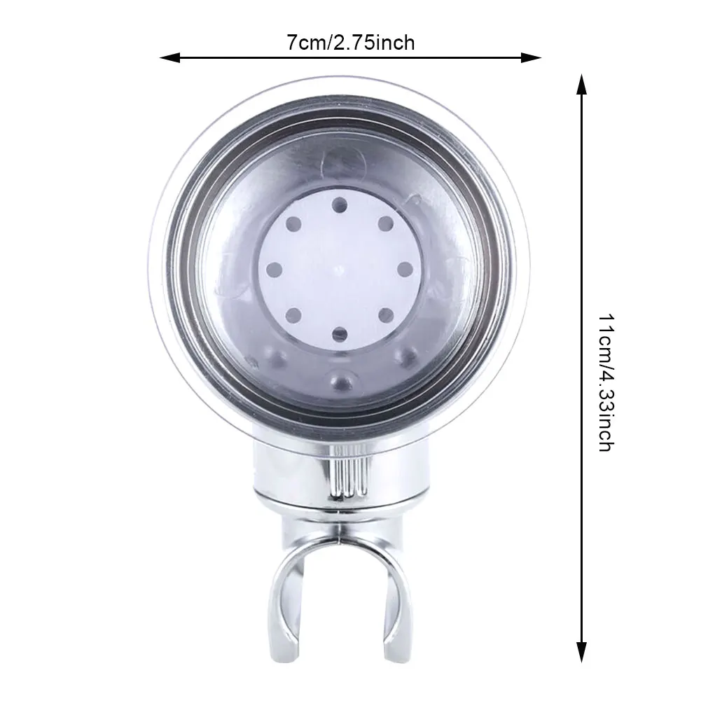 

Shower Head Handset Holder Chrome Bathroom Wall Mount Adjustable Suction Bracket Beautifully polished Brand New steel