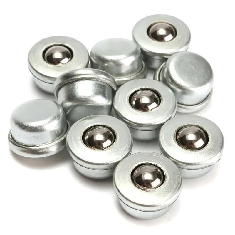 10X Dia 8mm Sliver Ball Metal Transfer Bearing Unit Conveyor Roller Wheels CY-8H silver | Спорт и развлечения