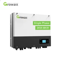 growatt solar inverter growatt sph 4000w 5000w power solar inverter 5kw hybrid single phase