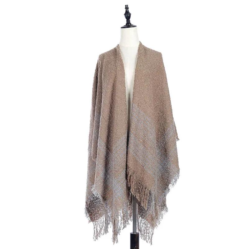 Женская элегантная шаль модный однотонный цветной шарф Длинный мягкий женский