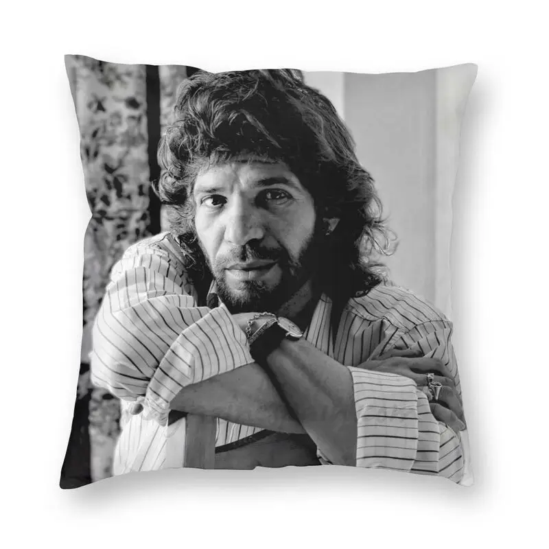 

Camaron De La Isla Cushion Covers Sofa Home Decor Musician Flamenco Singer Square Throw Pillow Cover 40x40