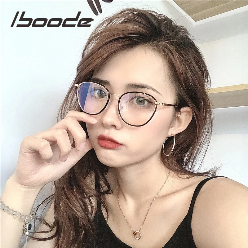 Новинка 2020 женские очки Iboode Корейская версия плоские зеркальные Ретро Винтажные