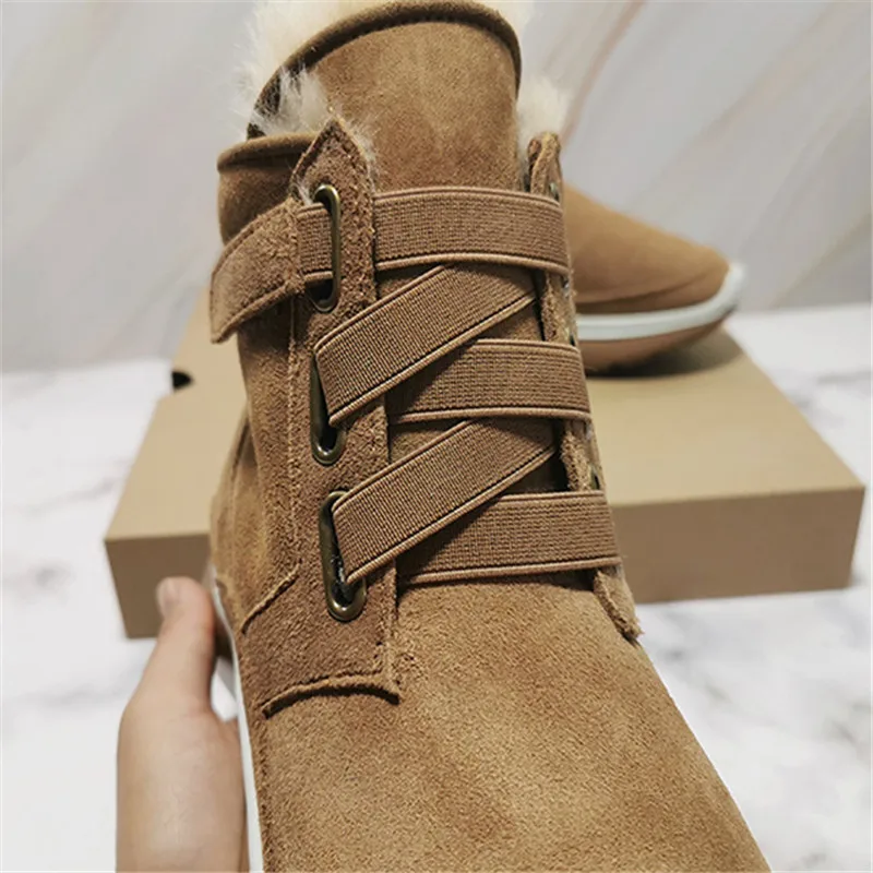 Женские зимние ботинки из натуральной кожи коллекция 2019 года женские бархатные