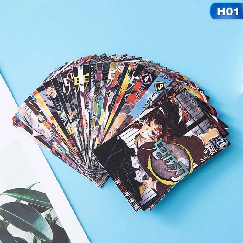 

32pcs/set Cards Anime Demon Slayer: Kimetsu No Yaiba Postcard Toy Magic Paper Collection Lomo Card Postcard Gifts
