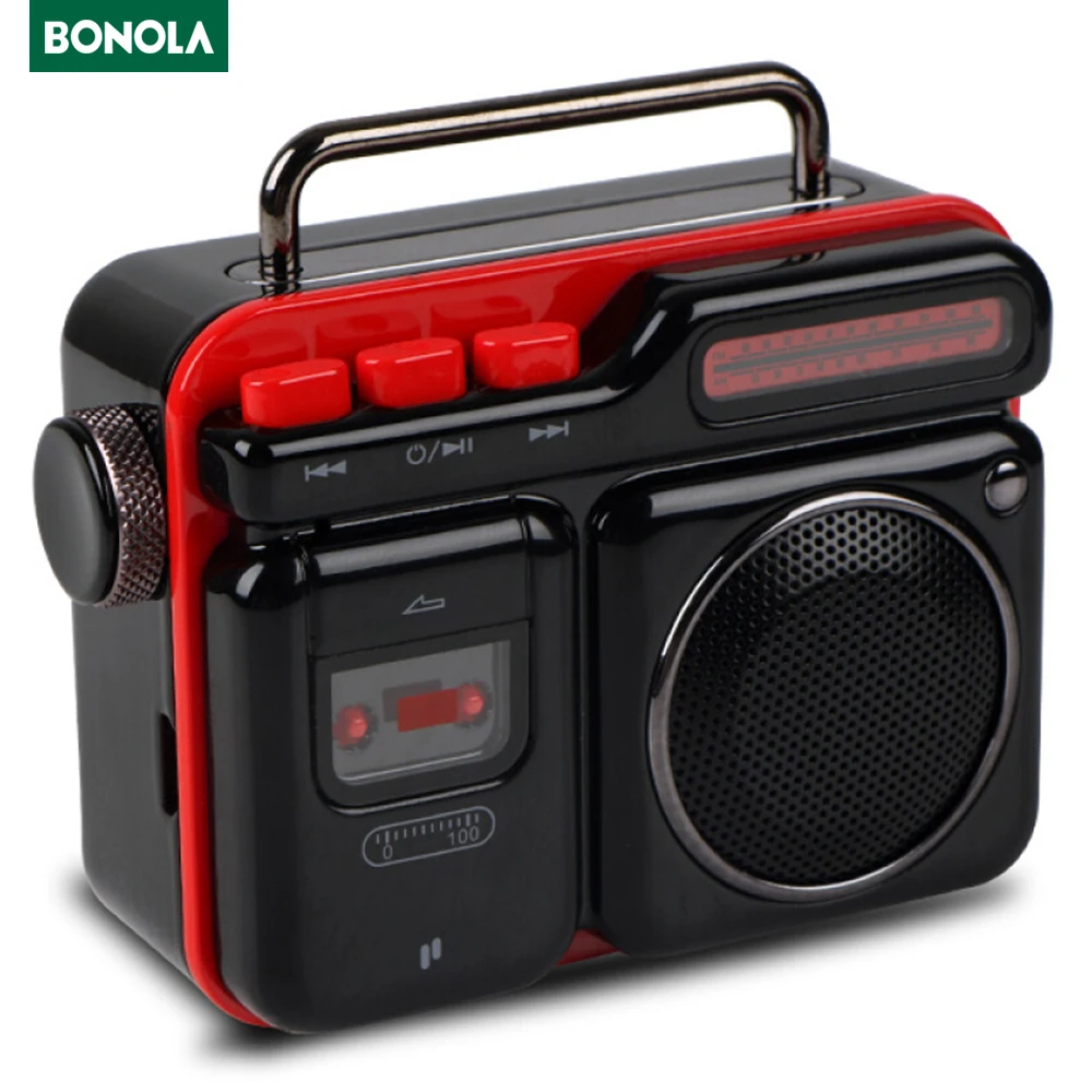 Bluetooth Колонка Bonola в ретро стиле портативная|Всепогодные АС| |