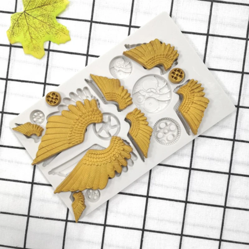 Механические формы крыльев помадка торты декоративные инструменты силиконовые