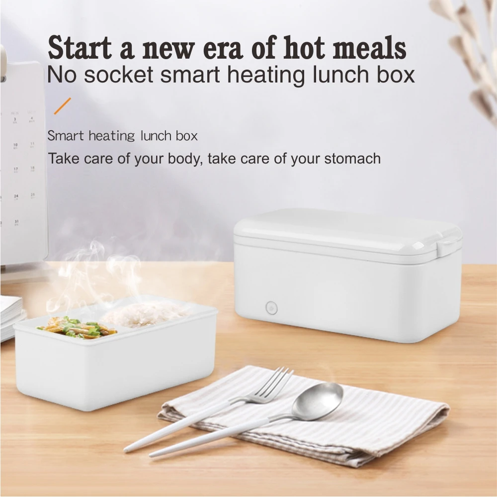 

Lunch Box 800ml Self-Heating Bento Box Portable PBT EU/US Plug Lunch Box Kitchen Leak-Proof Food Container Picnic Multifunction