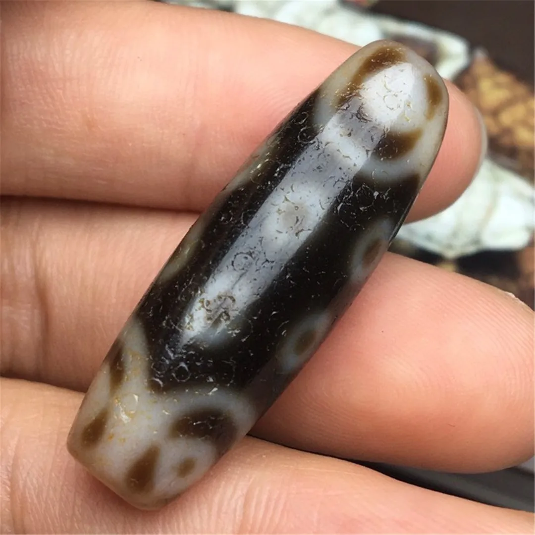 Wholesale Natural Agate Dzi Beads 9 Eyes 2 Eyes 18 Eyes Lotus Master Artifacts Old Objects Retro Jewelry DIY Material